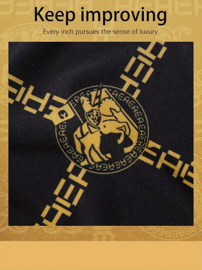 Men's Underwear Sexy Boxer Antibacterial Breathable Retro Print 4pcs Men Boxer Shorts Boys Thin Flat Corner Panties