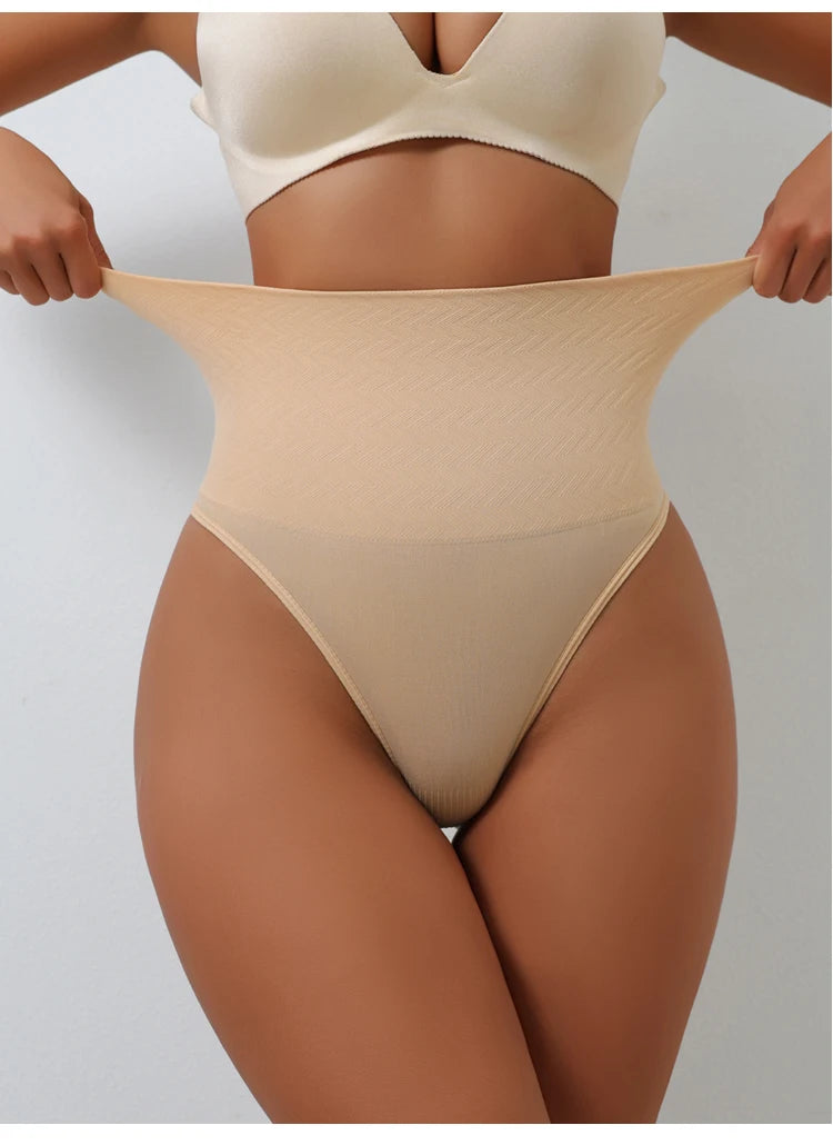 High Waist Thongs Seamless Women Panties G-String Lingerie Tummy Control Shaping Girdle Shaper Underwear