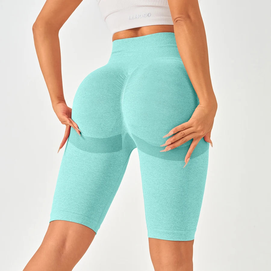 Women Sports Leggings Sportswear Woman Gym Legging Seamless Yoga Shorts w/Tummy Control Women's Shorts Fitness Female Clothing