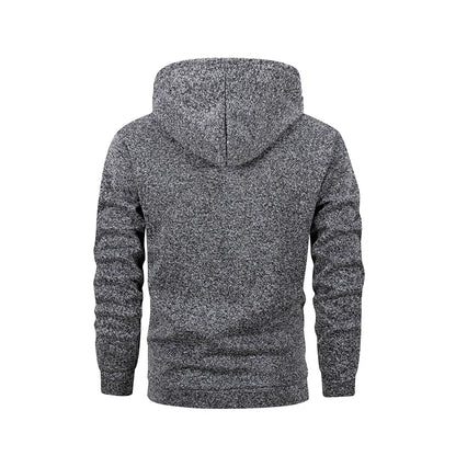 Sweatshirt New Spring Autumn Streetwear Fashion Outwear Men's Solid Color Hooded Hoodies Casual Loose Fleece Coats Men Clothing