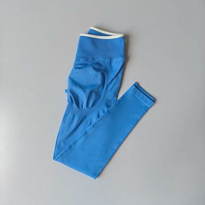 Women's Middle Waist Seamless Yoga Leggings Push-Up Sport Fitness Running Pants Hip Lift High Elastic Gym Leggings Sport Legging