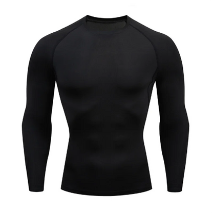 Men Bodybuilding Sports T-Shirt Quick Dry Running Shirt Long Sleeve Compression Top Gym T Shirt Men Fitness Tight Rashgad
