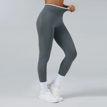 Women's Middle Waist Seamless Yoga Leggings Push-Up Sport Fitness Running Pants Hip Lift High Elastic Gym Leggings Sport Legging