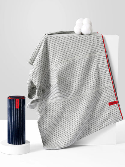 Men's boxer underwear Soft, breathable and comfortable men's briefs Striped trendy personality casual loose boxers