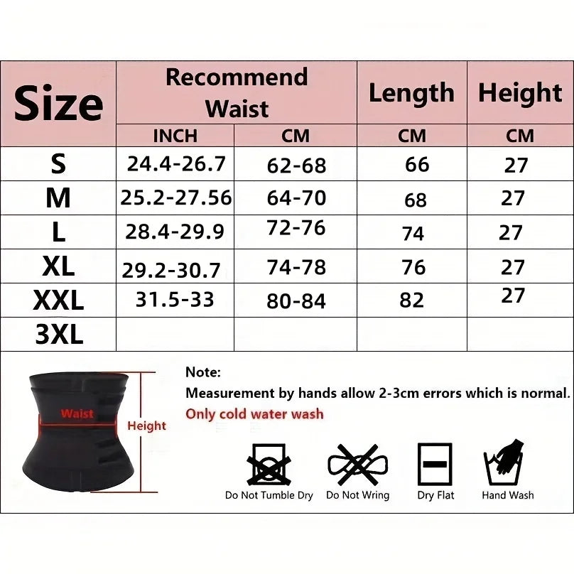 Waist Trainer Slimming Body Shaper Fitness Belt Weight Loss Fat Burning Sport Girdle Sweat Trimmer Workout Cincher Shapewear