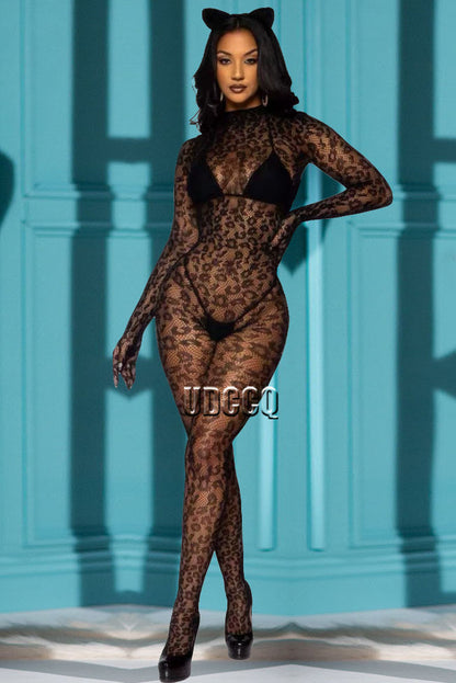 lingerie women sexy Babydoll Underwear Chemises Catsui exotic apparelt costumes sexy Body stocking Leopard body suit bodysuit