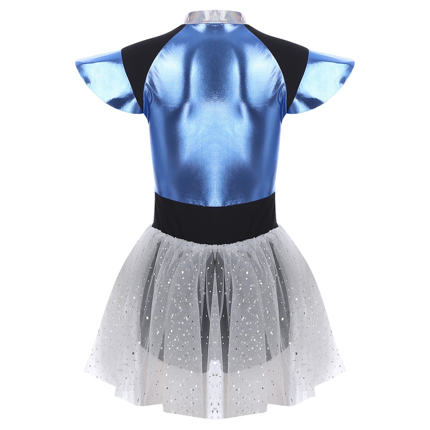 Adult Silver Astronaut Costume Women Alien Tutu Dress Suit Space Cadet Tulle Skirt Jumpsuit Halloween Cosplay Party Dress Up