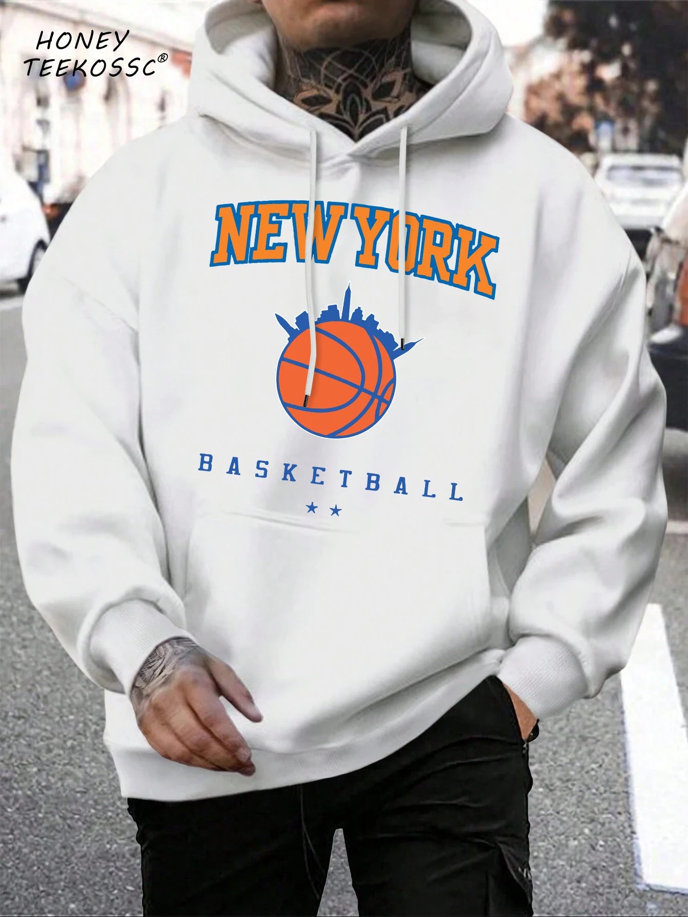 Brooklyn Est 1998 New York Printing Men Hoodies Harajuku Crewneck Hoodie Fashion Oversize Hoody Autumn Comfortable Tracksuit