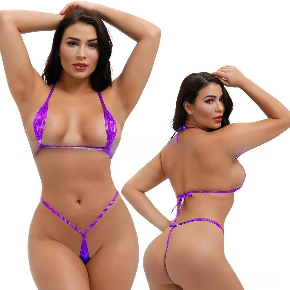 Babydoll Womens Sexy Exotic Lingerie Underwear One-piece Monokini Swimsuit Micro Thong Erotic Teddy Lingerie Bodysuit