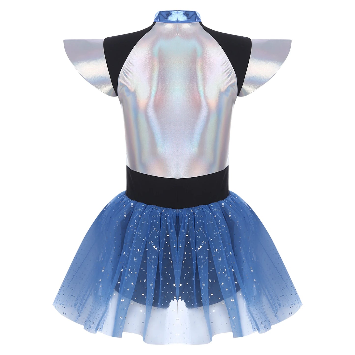 Adult Silver Astronaut Costume Women Alien Tutu Dress Suit Space Cadet Tulle Skirt Jumpsuit Halloween Cosplay Party Dress Up