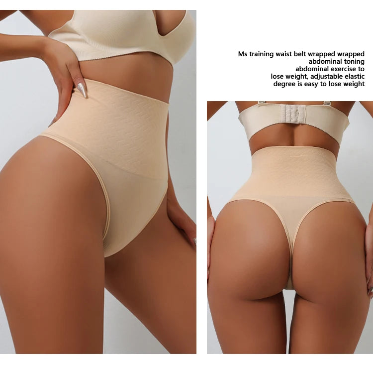High Waist Thongs Seamless Women Panties G-String Lingerie Tummy Control Shaping Girdle Shaper Underwear