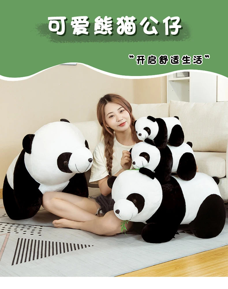 20cm Cute Baby Bamboo Panda Bear Plush Stuffed Animal Doll Cartoon Kawaii Dolls Christmas Gifts