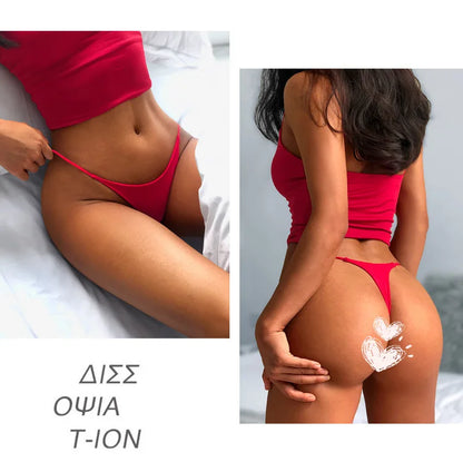 Sexy thong low waist lingerie for women underwear thin belt double layer bikini cotton  panties lenceria femenina tangas mujer