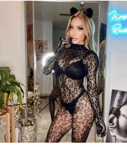lingerie women sexy Babydoll Underwear Chemises Catsui exotic apparelt costumes sexy Body stocking Leopard body suit bodysuit