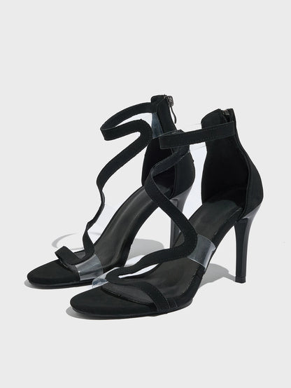 High-heeled Sandals, Women's Slim Heel Strap, Outdoor Fashion, Roman Style Plus Size Sandals Platform Women Shoes