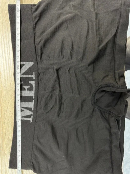 5 Pcs Men’s Boxer Briefs High Elastic Breathable Underwear Soft Cotton Stretch Shorts Comfortable Plain Color Panties