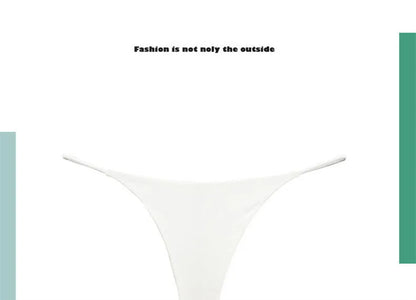 Sexy thong low waist lingerie for women underwear thin belt double layer bikini cotton  panties lenceria femenina tangas mujer