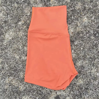 Sexy Solid Color High Waist Athletic Yoga Short Leg Cycling Women Fitness Sport Short Comprehensive Training Jogging Squat Proof