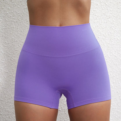 Sexy Solid Color High Waist Athletic Yoga Short Leg Cycling Women Fitness Sport Short Comprehensive Training Jogging Squat Proof