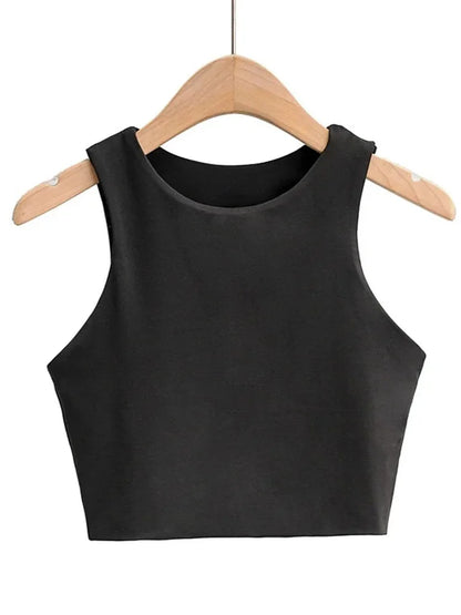 Summer Fashion Women Sexy Slim Tops O-neck Sleeveless Double Nylon Ladies Good Quality Tank Tops 6 Colors