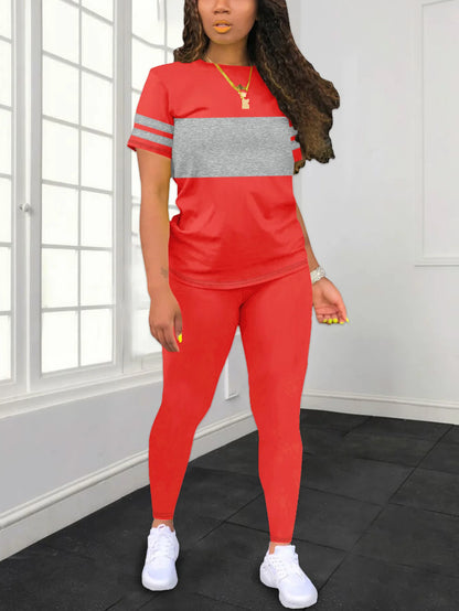 Women's Summer Casual  Set Fashionable Comfortable Ensemble Ladies Clothing Outfit