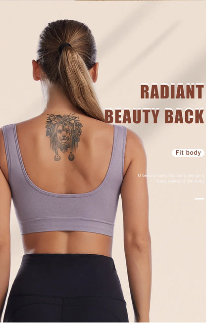 S-7XL Plus Size Thin Non-underwire Bra Zero Bondage Women's UnderwearSports Yoga Wireless Vest Seamless adjustable Brassiere