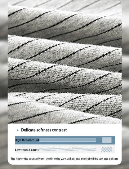 Men's boxer underwear Soft, breathable and comfortable men's briefs Striped trendy personality casual loose boxers