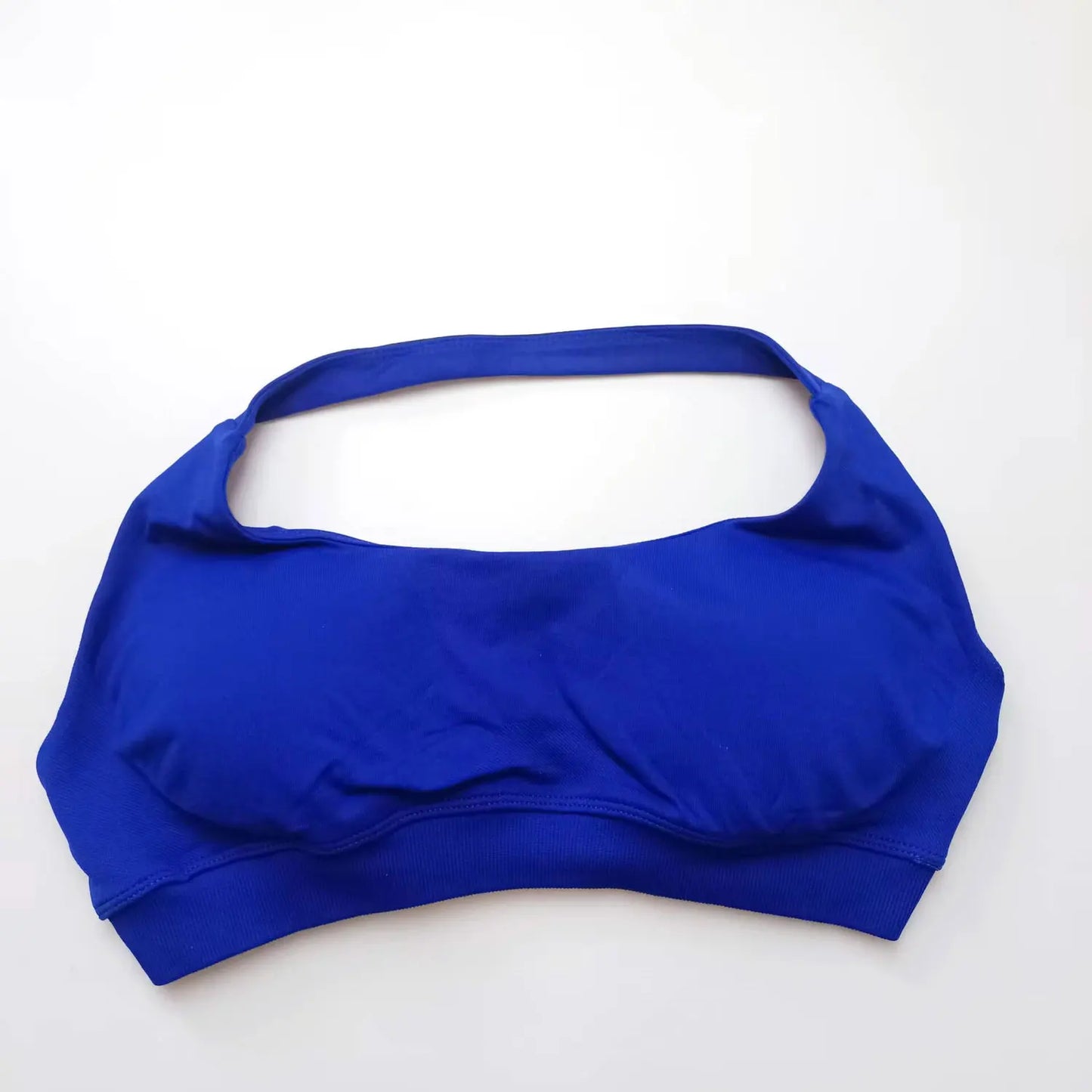 NCLAGEN Impact Sports Bra Women Seamless Halter Top High Support Push-up Open Back Gym wear Fitness Yoga Workout underwear