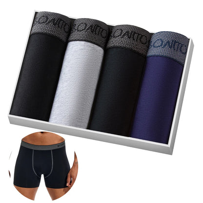 Boxer Shorts Men's Panties Homme Underpants Boxershorts Underwear for Man Cotton Male Couple Sexy Set Calecon Lot Soft Box 4pcs