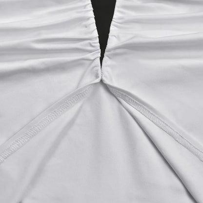 Luxury Women Ruched Dresses Two Tone Contrast Open Back Maxi Halter Midinight Robes Evening Sexy Party Long Dress