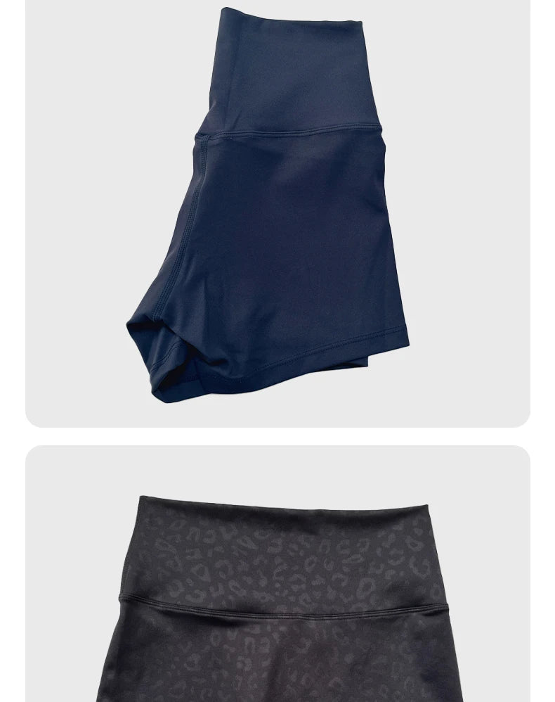 Sexy Solid Color High Waist Athletic Yoga Short Leg Cycling Women Fitness Sport Short Comprehensive Training Jogging Squat Proof
