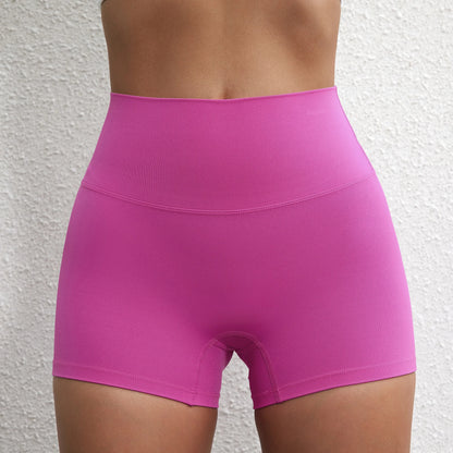 Sexy Solid Color High Waist Athletic Yoga Short Leg Cycling Women Fitness Sport Short Comprehensive Training Jogging Squat Proof