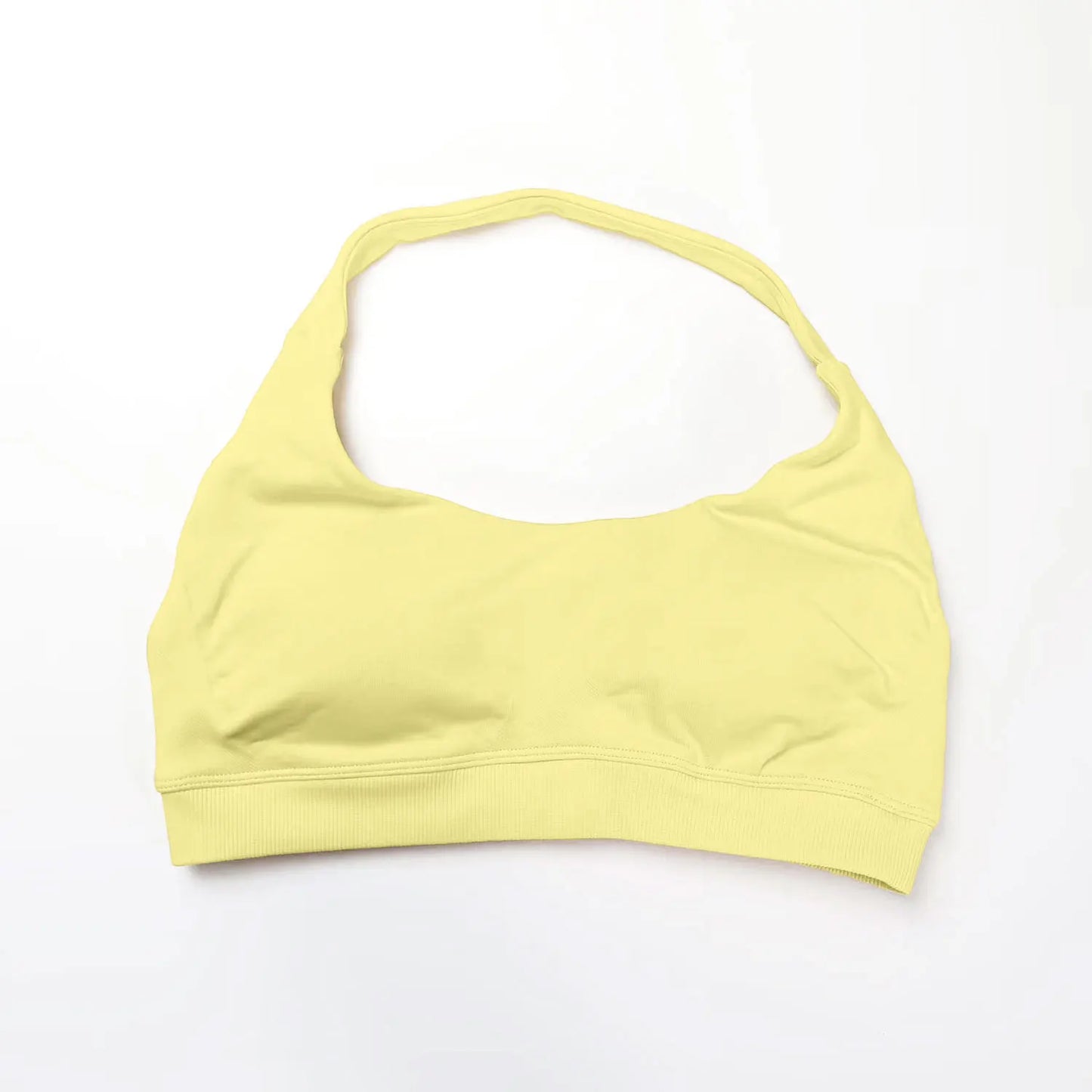 NCLAGEN Impact Sports Bra Women Seamless Halter Top High Support Push-up Open Back Gym wear Fitness Yoga Workout underwear