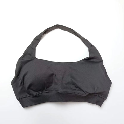 NCLAGEN Impact Sports Bra Women Seamless Halter Top High Support Push-up Open Back Gym wear Fitness Yoga Workout underwear