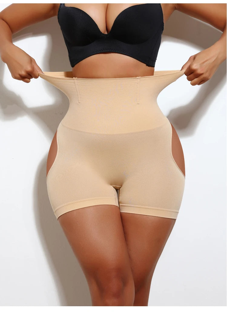 Women High Waist Shaping Control Panty Butt Lifter Shapewear Sexy Show Buttocks Slim Shorts Sexy Underwear Slimming Body Shaper
