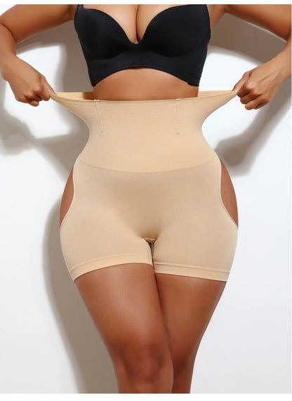 Women High Waist Shaping Control Panty Butt Lifter Shapewear Sexy Show Buttocks Slim Shorts Sexy Underwear Slimming Body Shaper