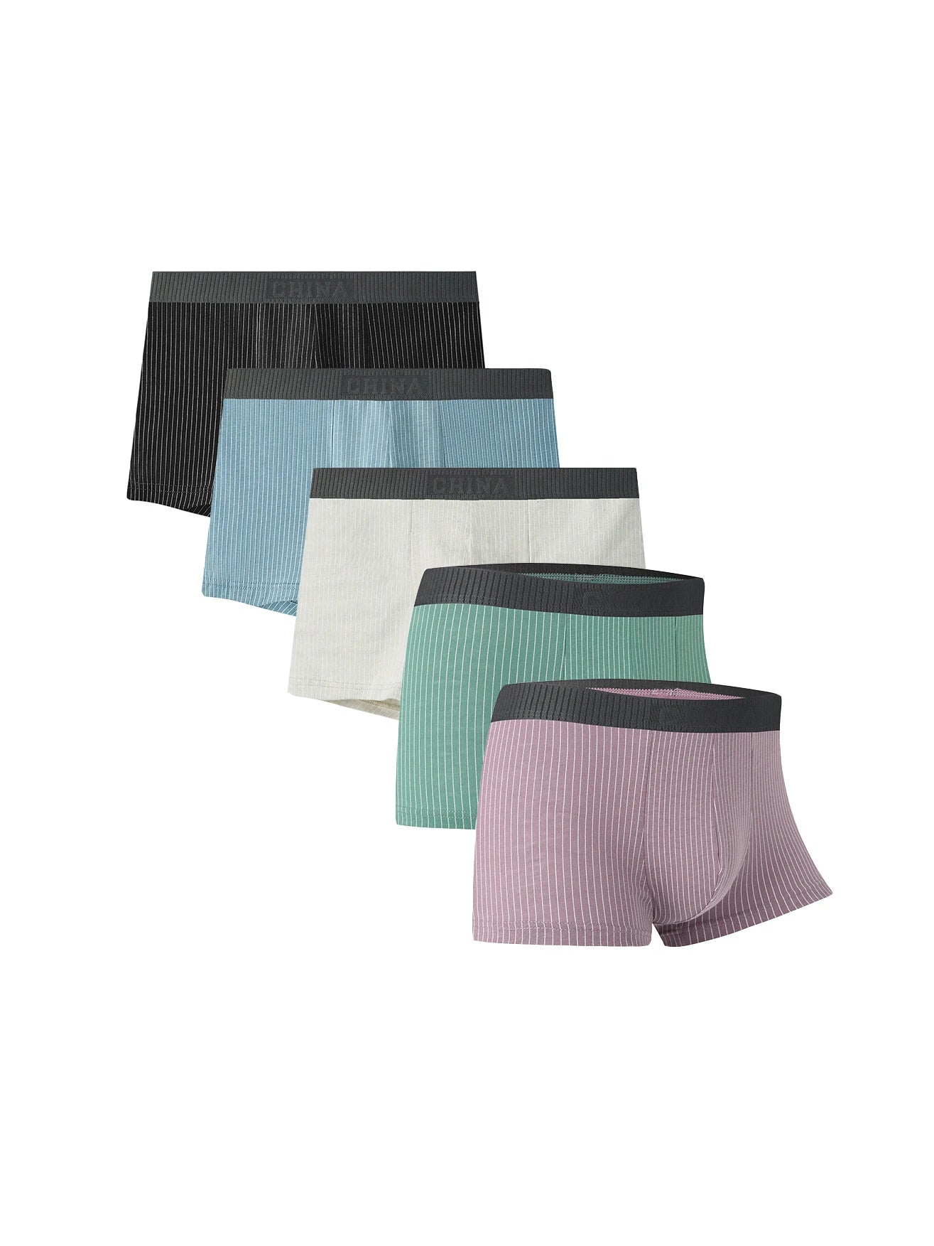 5pcs Cotton Mens UnderwearS Men Boxer Shorts Cotton Stripe Men Underpant Plus Size Boxer Sexy Breathable Men Panties