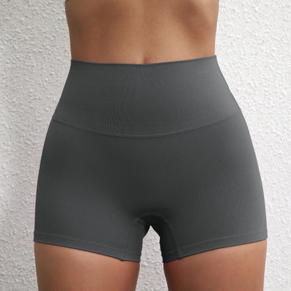 Sexy Solid Color High Waist Athletic Yoga Short Leg Cycling Women Fitness Sport Short Comprehensive Training Jogging Squat Proof