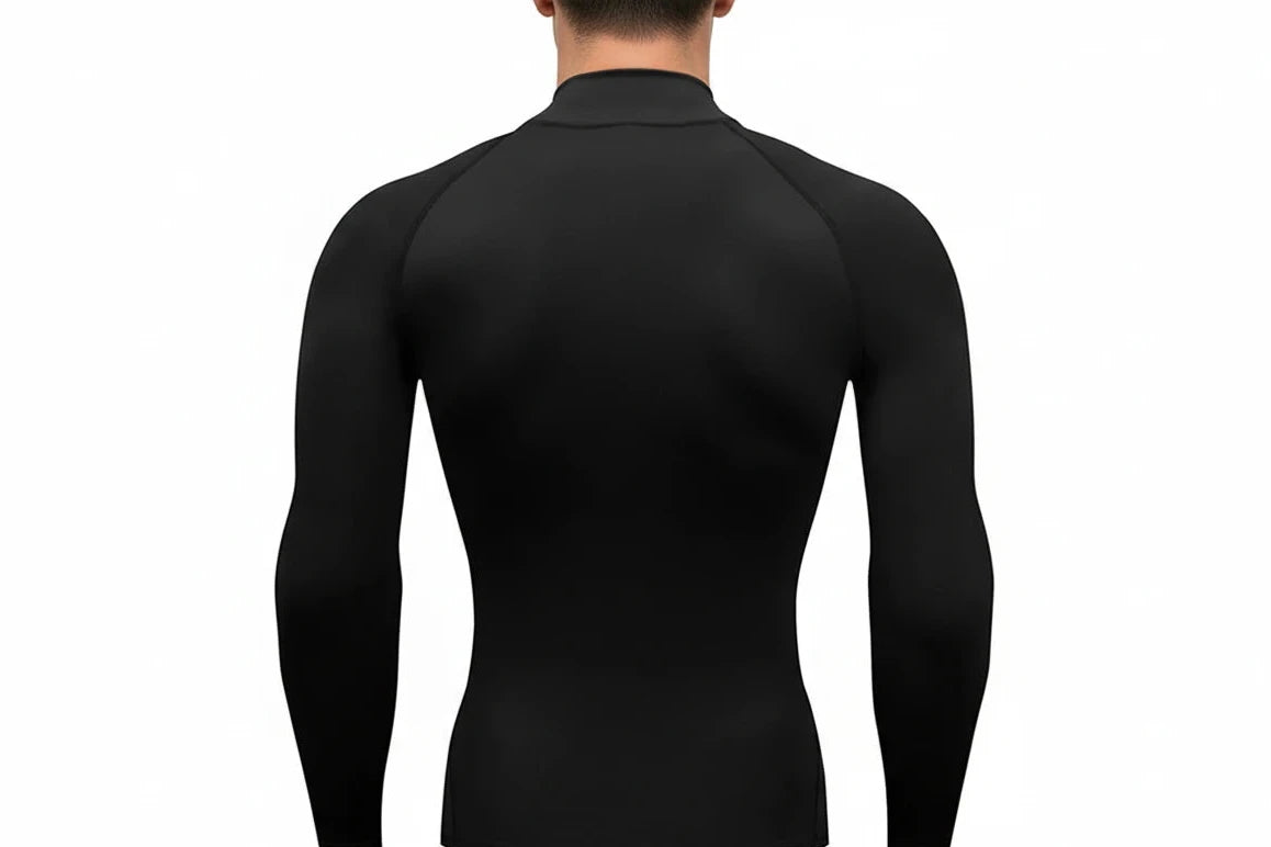 Compression Long Sleeve Polo Shirts Mens Running T-shirts Trainning & Exercise Gym Sportswear Quick Dry Fitness Sports Tshirt