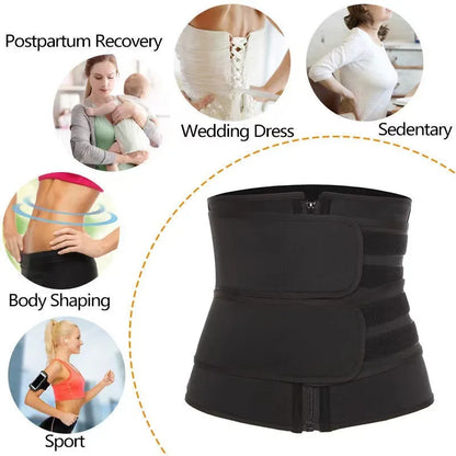 Waist Trainer Slimming Body Shaper Fitness Belt Weight Loss Fat Burning Sport Girdle Sweat Trimmer Workout Cincher Shapewear