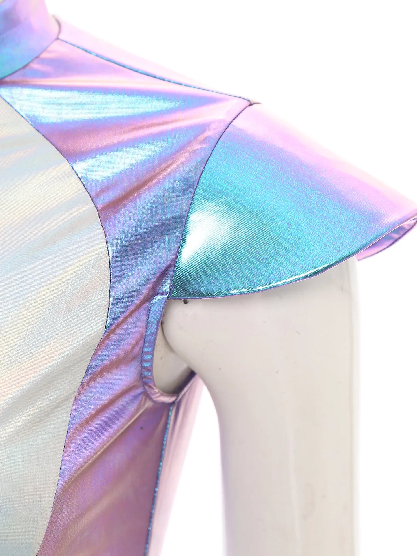 Adult Silver Astronaut Costume Women Alien Tutu Dress Suit Space Cadet Tulle Skirt Jumpsuit Halloween Cosplay Party Dress Up