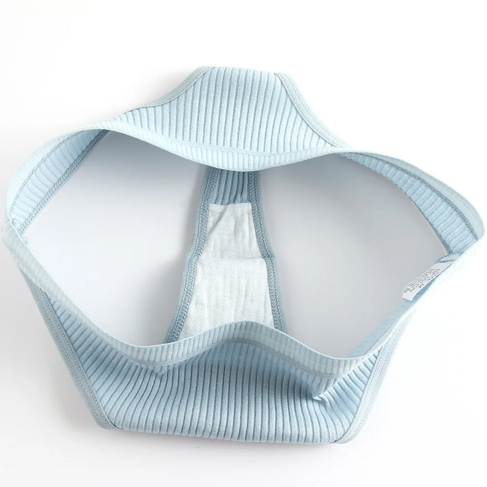 4Pcs Women's Panties G-Strings Set Fashion New Striped Soft Cotton Underwear Sexy Lingerie Sports Breathable Cozy