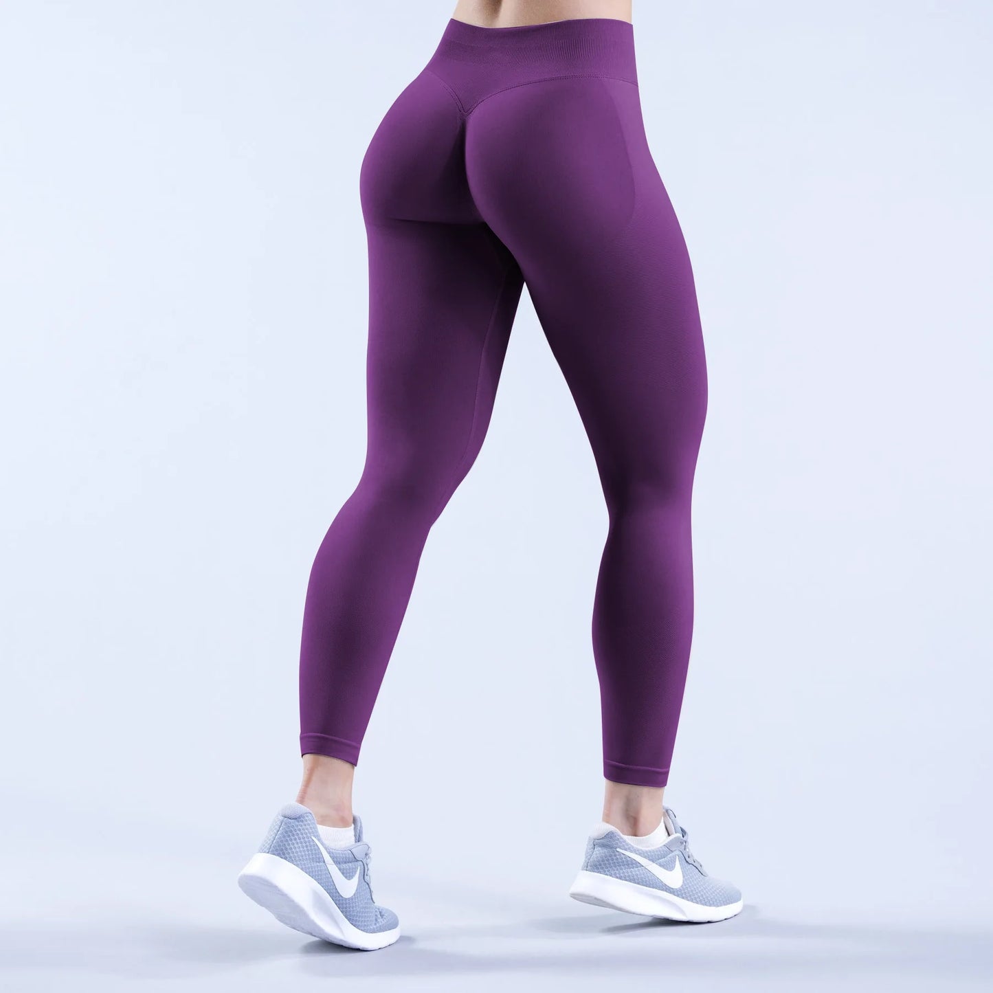 Women Seamless Three-section Waist Yoga Pants Sexy Hip-lifting Tight Sports Pants High Elastic Fitness Exercise Yoga Pants
