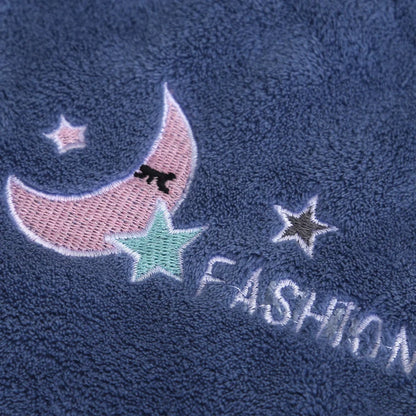 1Pc Embroidery Style Hair Drying Cap, Coral Fleece Thickened Hair Towel for Bathroom, Women's Absorbent Quick Drying Shower Cap,