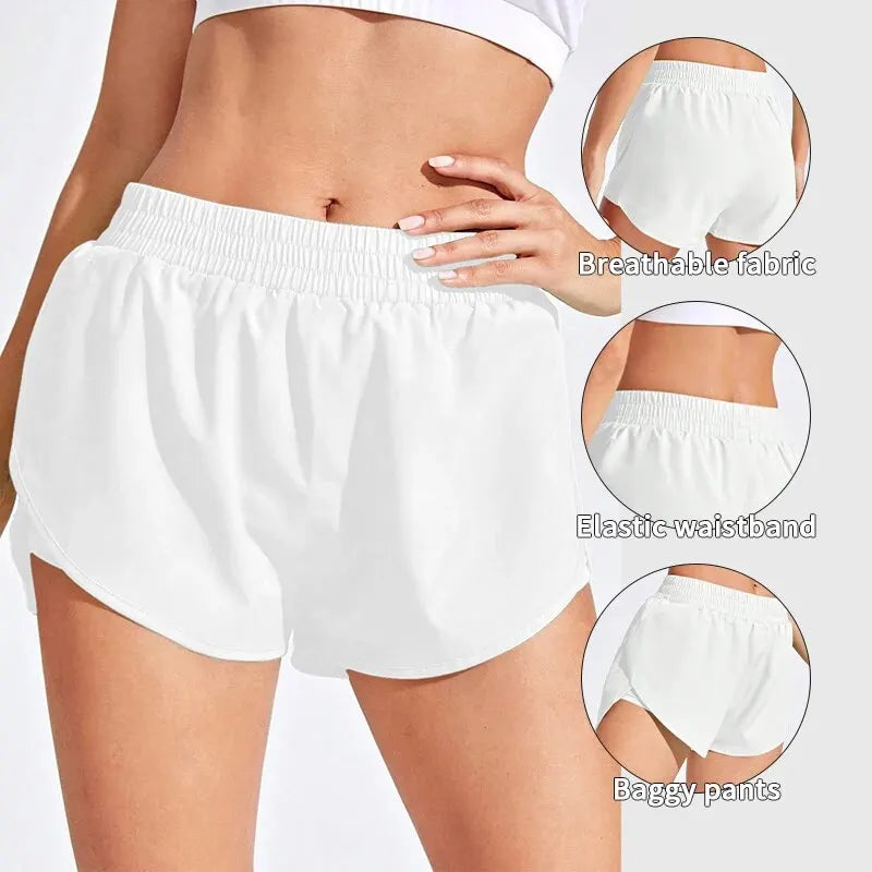 Yoga Shorts Women Fitness Elastic Running Workout Short Leggings For Ladies Gym Sport Shorts Fitness Sportwear