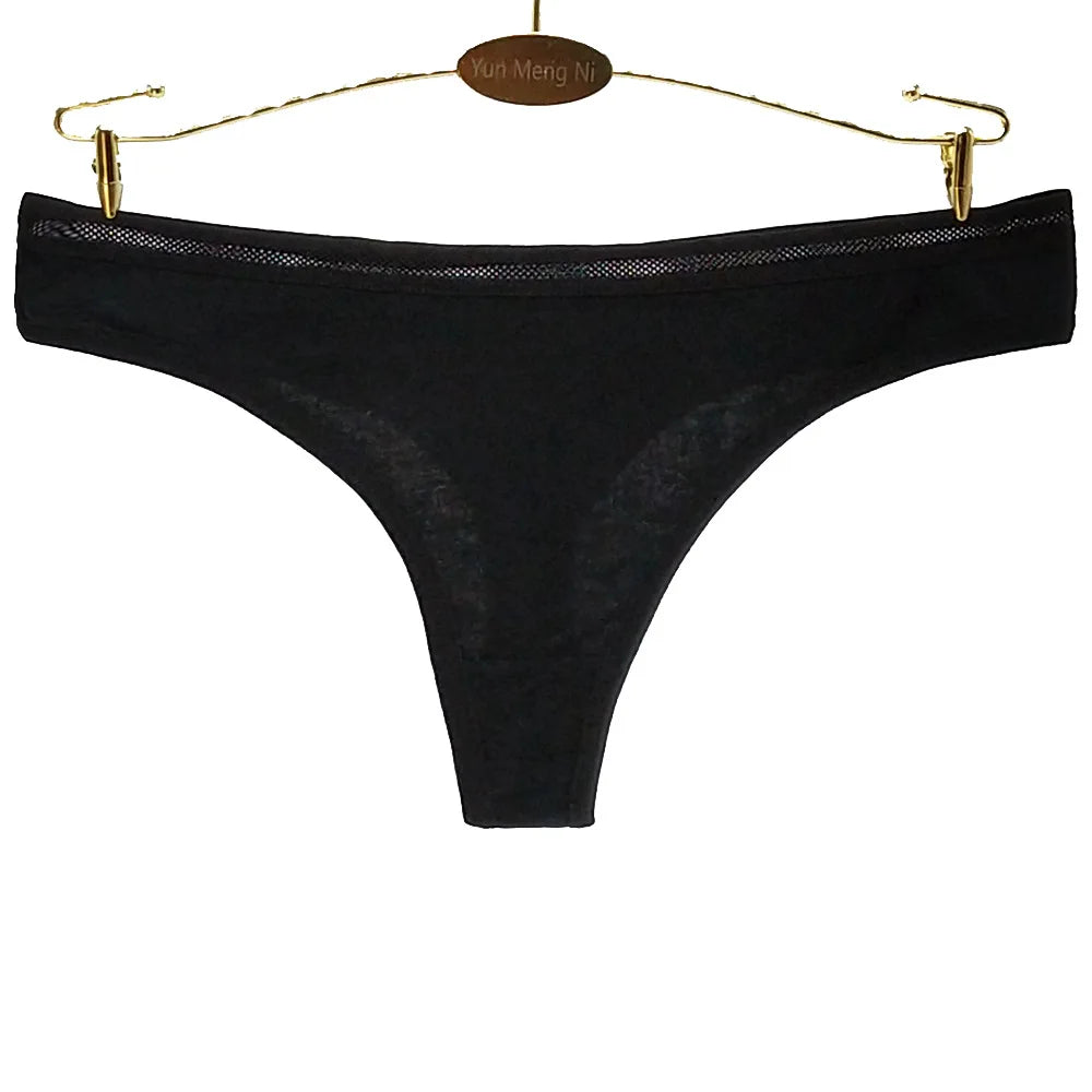 Women Panties Cotton Sexy Strings Tangas Mujer Female Underwear Big Size M XXL Thongs Breathable Lingerie G-string 5 pcs/lot