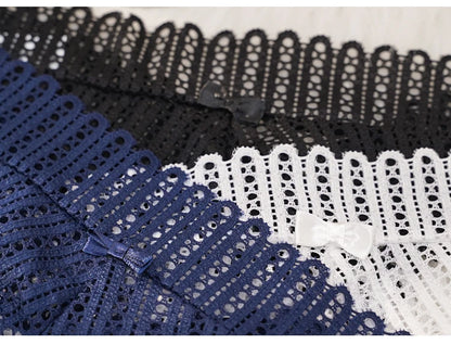 Meet'r Women Sexy Lace Panties Low-waist G String Thong Underwear Female Hollow Out Transparent Temptation Lingerie