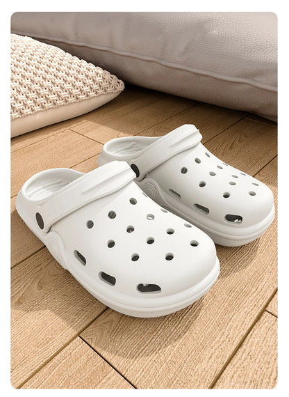 Dongdong Shoes Women's New Trendy Summer Thick Sole Increase Anti Slip Fashion Work Beach Baotou Slippery Sandals