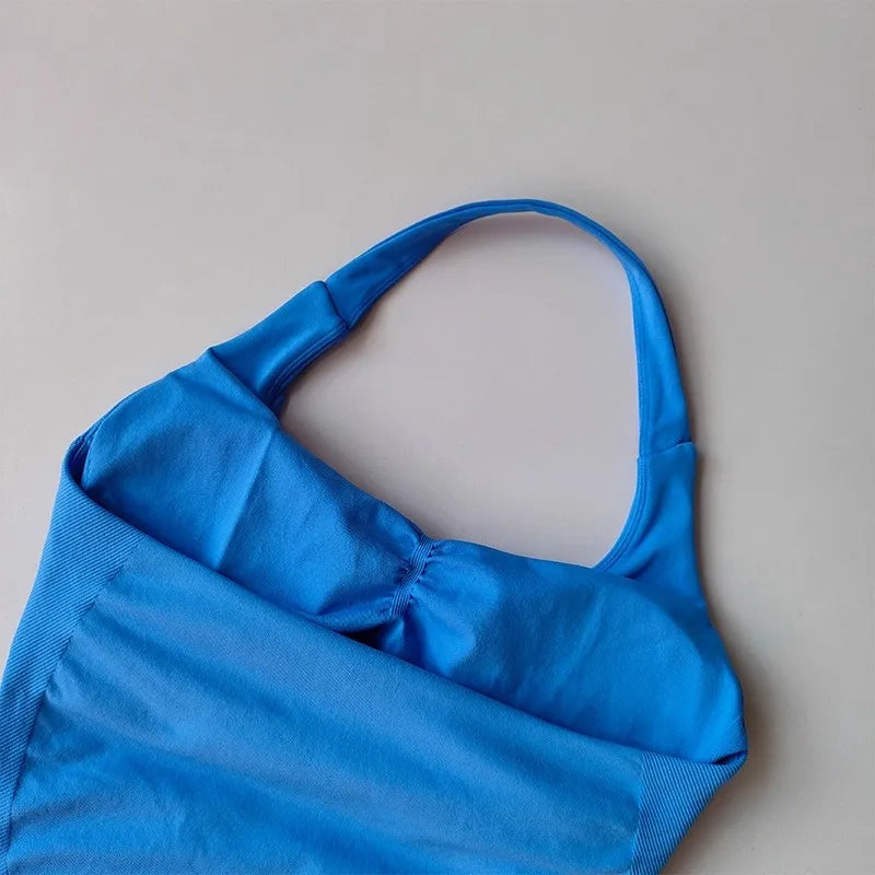 Halter Yoga Vest, Shockproof Running Sports, High-Strength Sports Underwear, Fitness, Pilates Suspender, Beautiful Back, Autumn