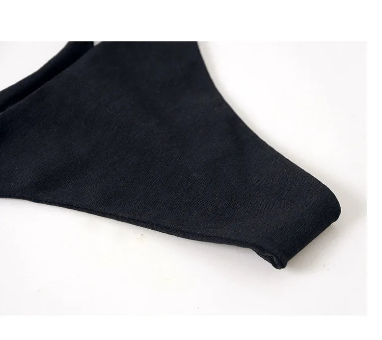 Sexy thong low waist lingerie for women underwear thin belt double layer bikini cotton  panties lenceria femenina tangas mujer